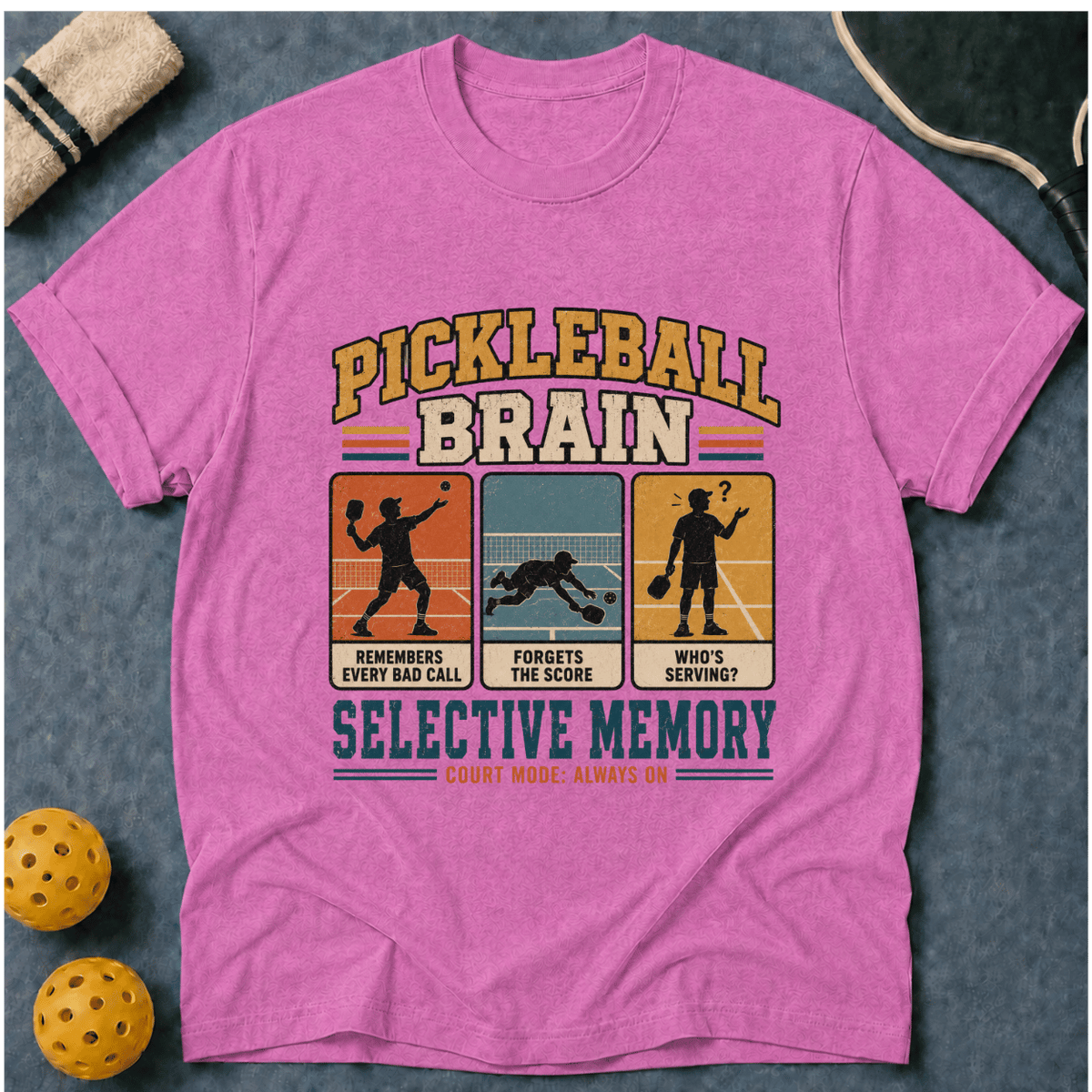 Brain On Pickleball T-Shirt