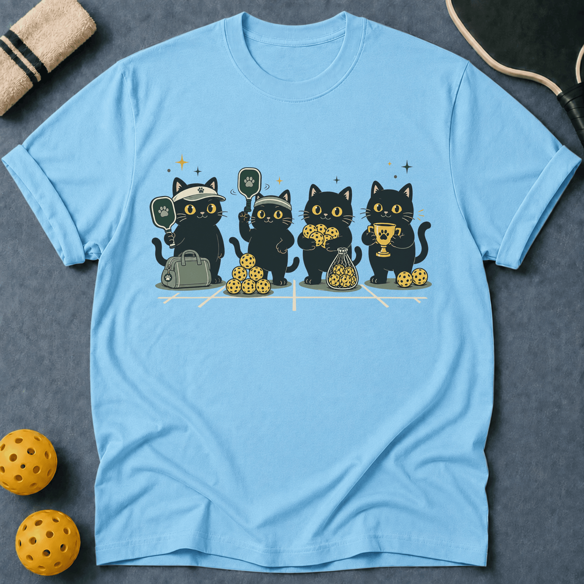 Four Black Cats T-Shirt