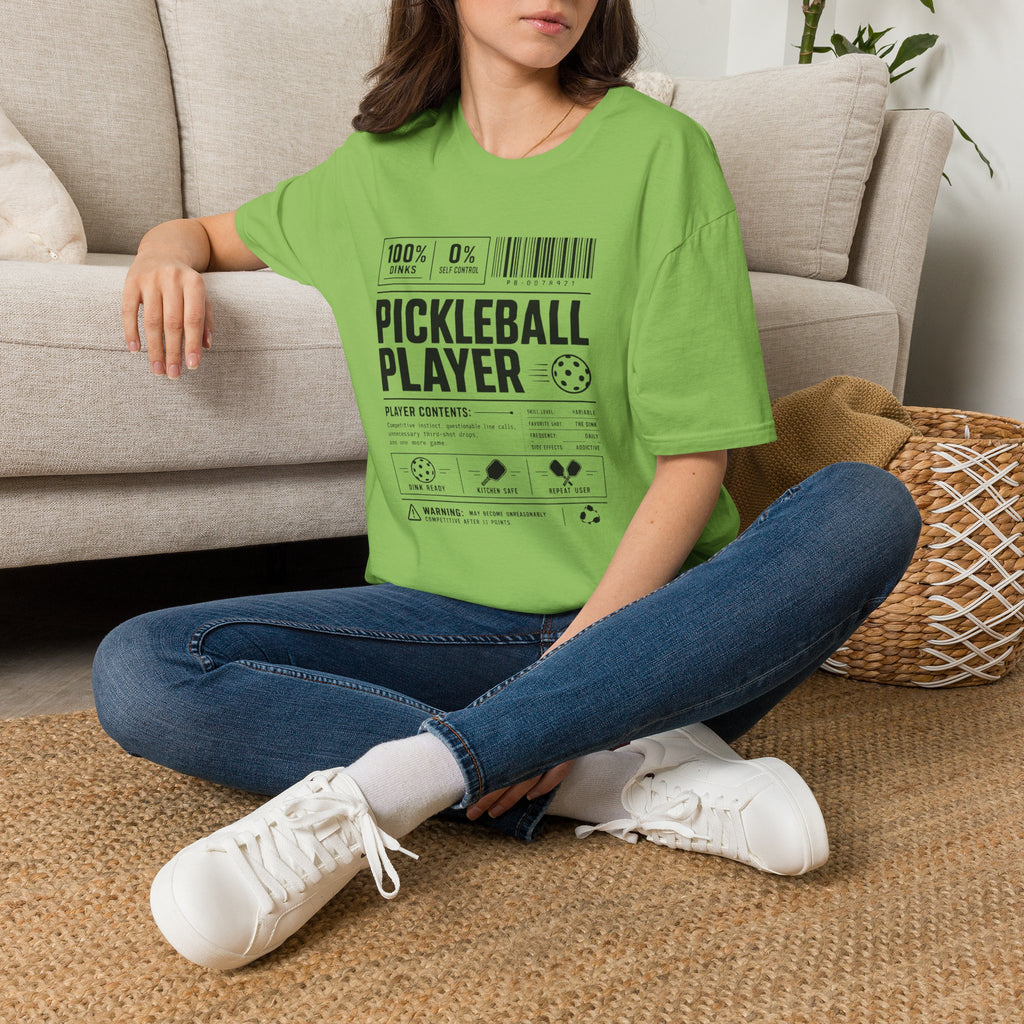 Pickleball Player Label T-Shirt