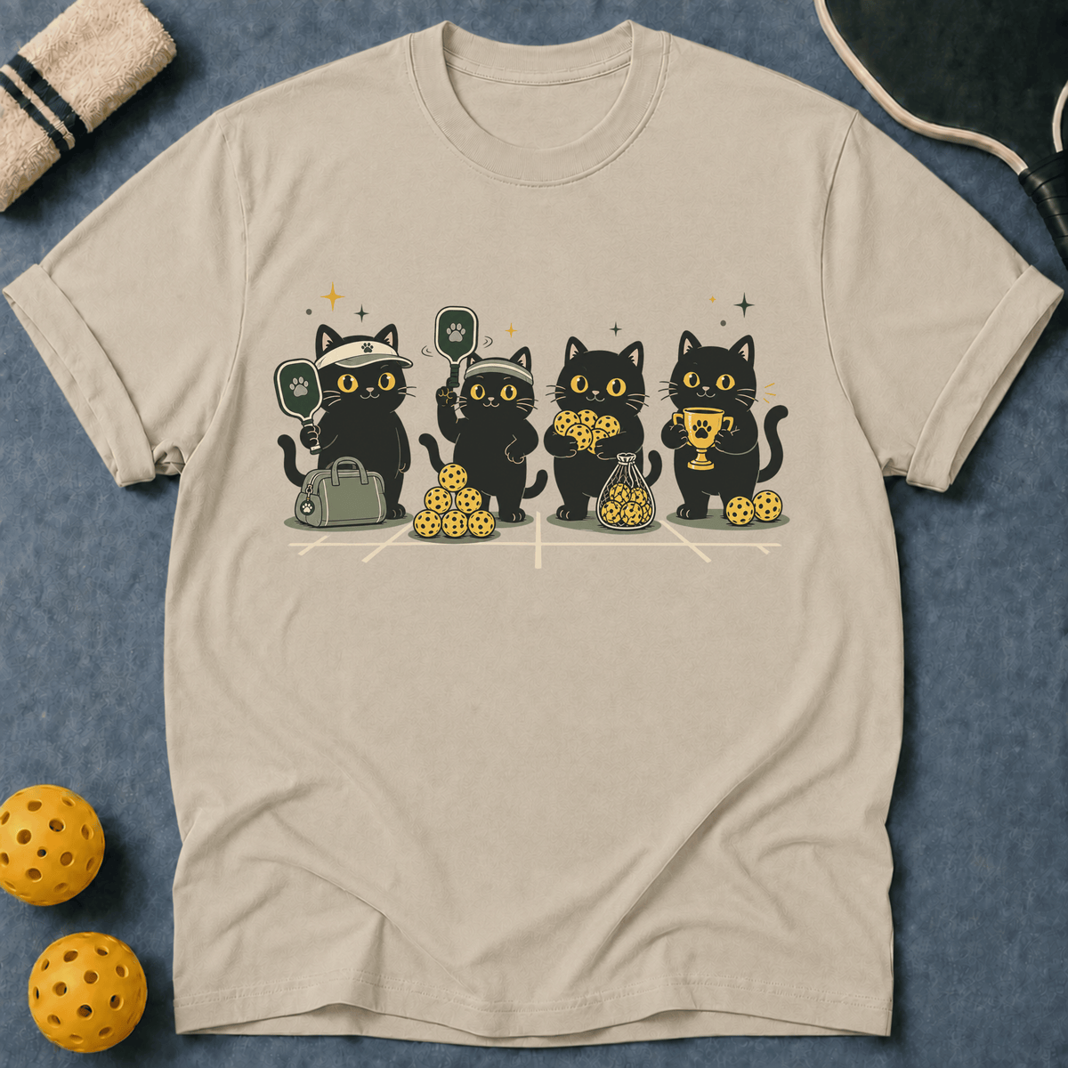 Four Black Cats T-Shirt