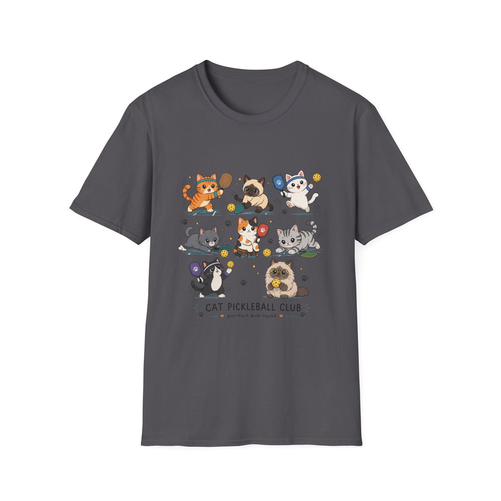 Kawaii Cat Pickleball Club T-Shirt