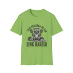 Raccoon Cartoon Pickleball T-Shirt