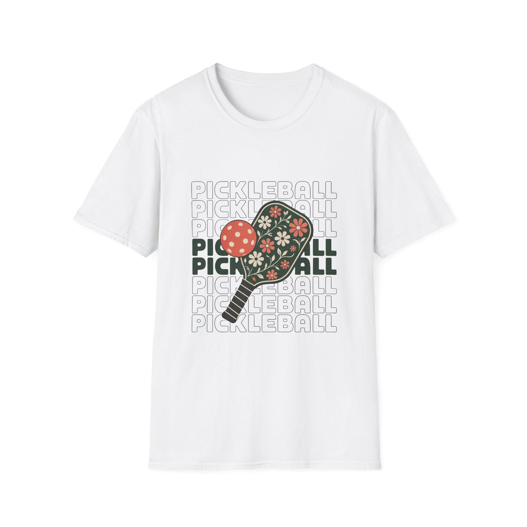 Floral Pickleball Paddles T-Shirt