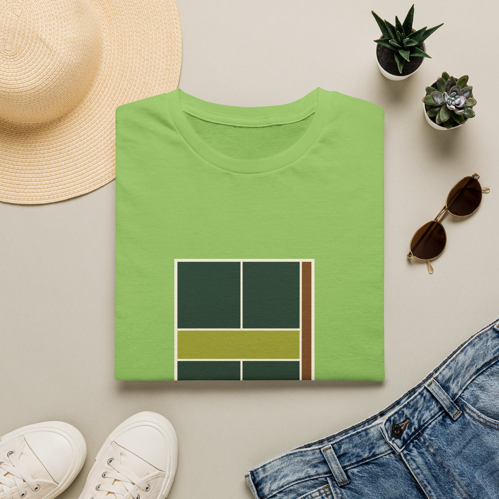 Pickleball Court Emblem T-Shirt