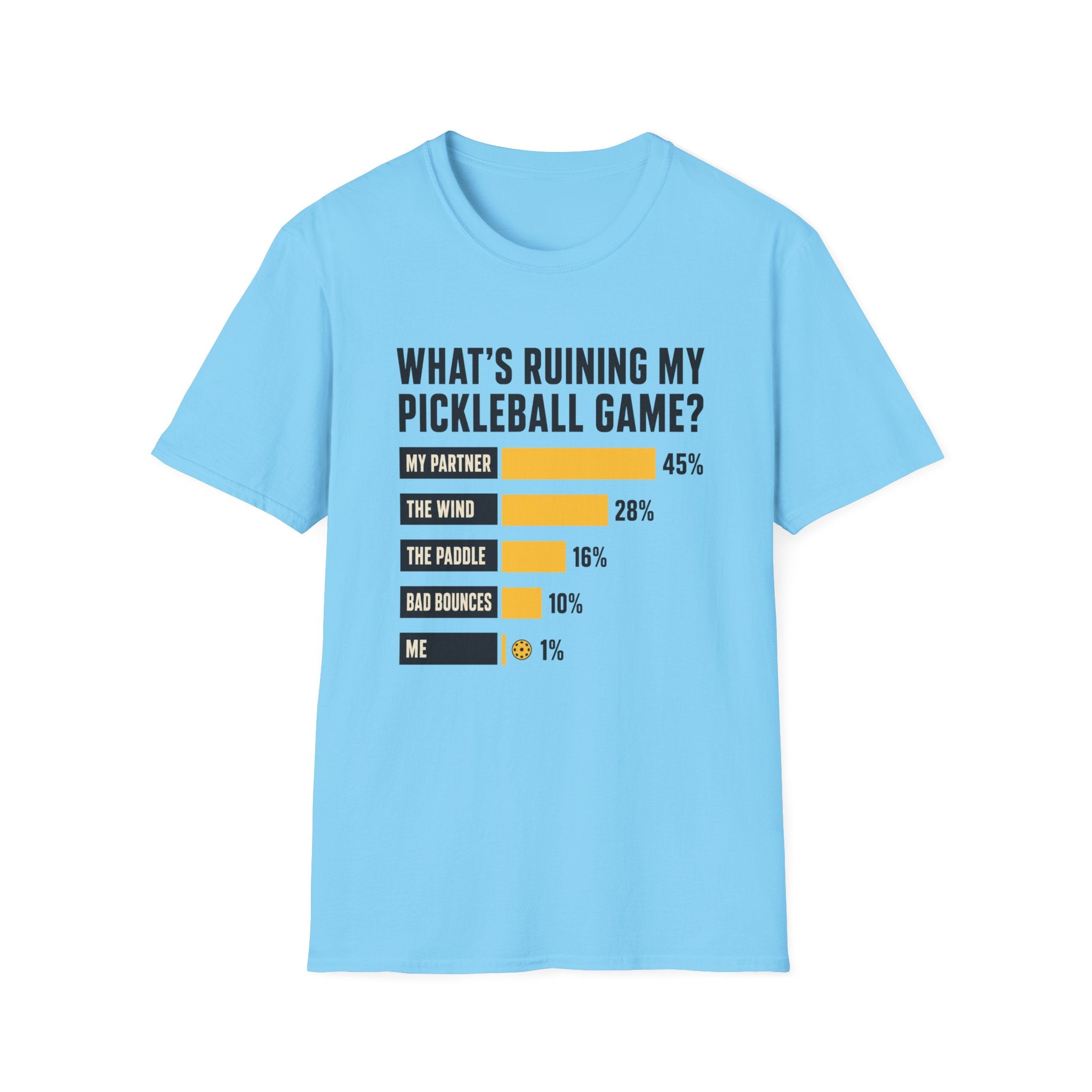 Pickleball Excuses Chart T-Shirt