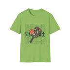 Floral Pickleball Paddles T-Shirt